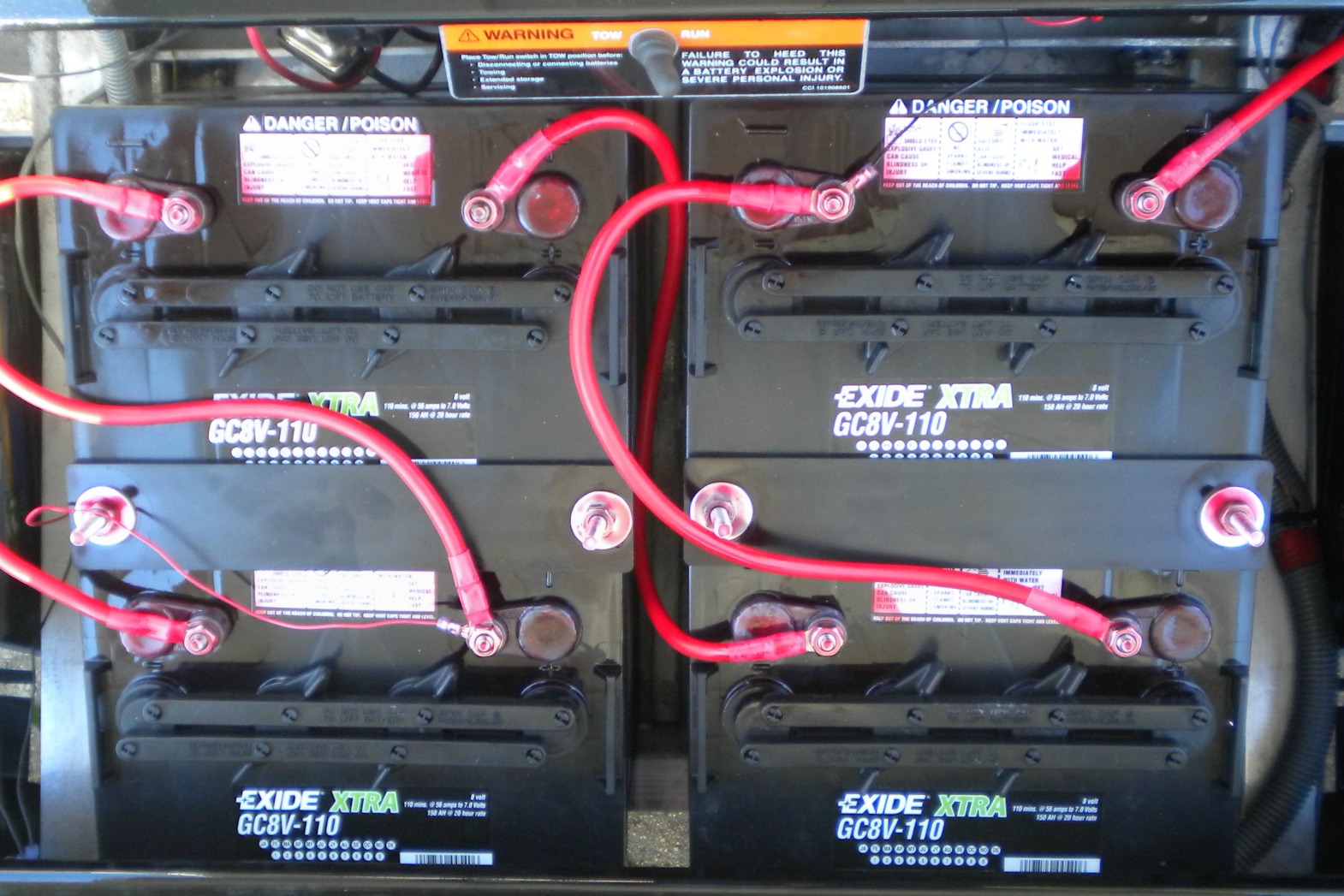 charging 8 volt golf cart batteries